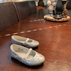 Glitter ballet flats